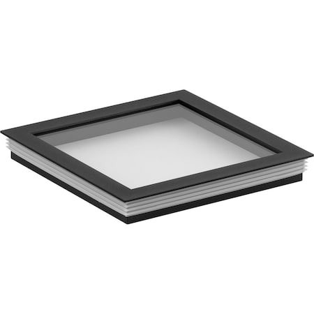 PROGRESS LIGHTING Cylinder Lens Collection Black 6-Inch Square Cylinder Cover P860047-031